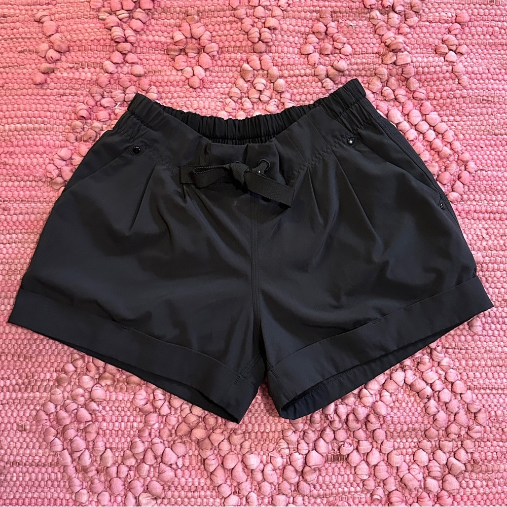 Lululemon Pull On Tie Waist Cuffed Shorts - image 1